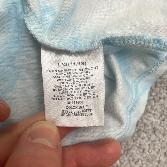 Disney Mickey Mouse Graphic Tank Top Juniors XXL Large Blue Tie-Dye Sleeveless - Picture 4 of 8